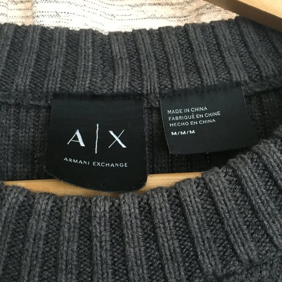 Cable Knit Llama Wool + Cotton Ribbed Sleeve Sweater - Picture 7 of 15